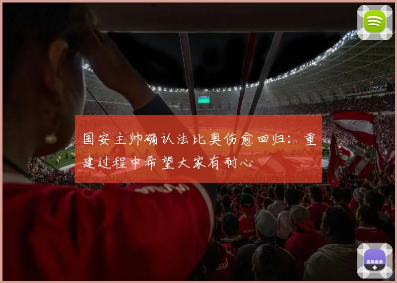 国安主帅确认法比奥伤愈回归：重建过程中希望大家有耐心